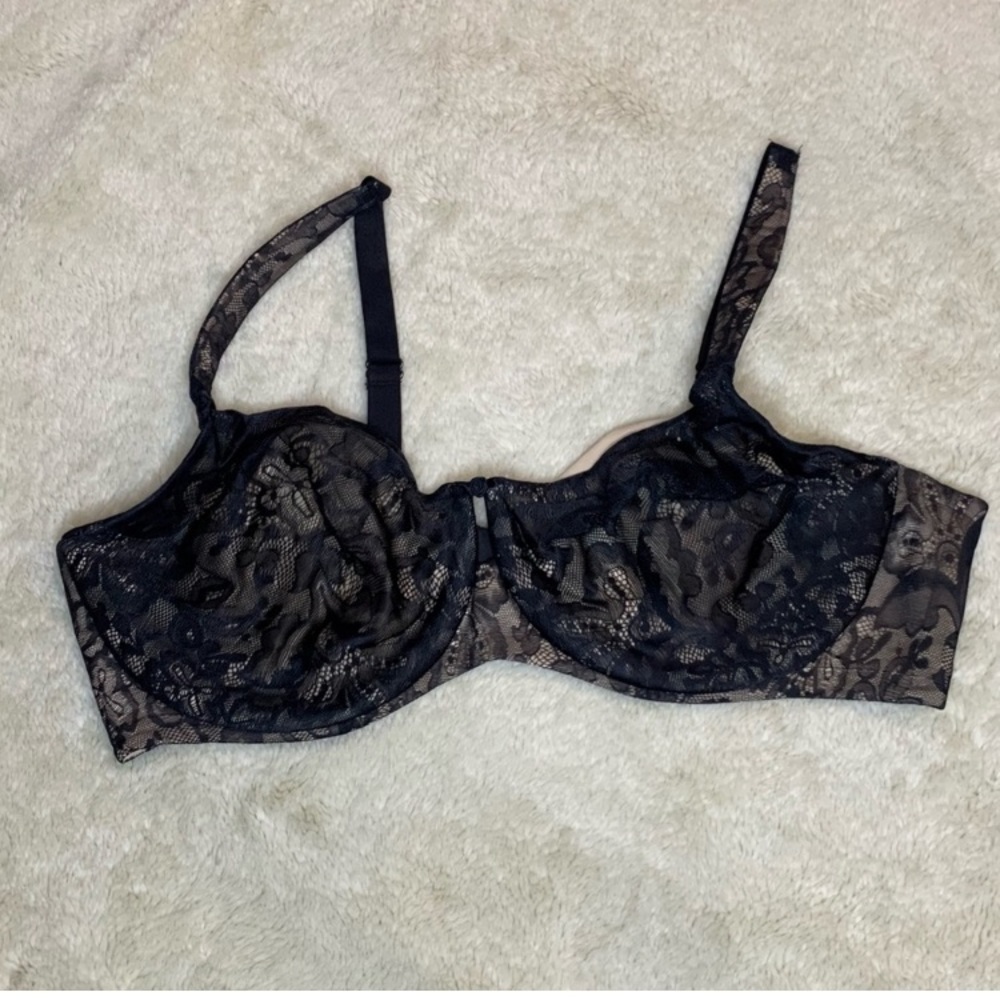 Black Lace Cacique Bra, 40DD